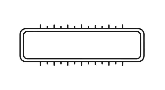 Simple Rectangular Border Design Element. vector