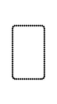 A black square with a dot pattern on it vector