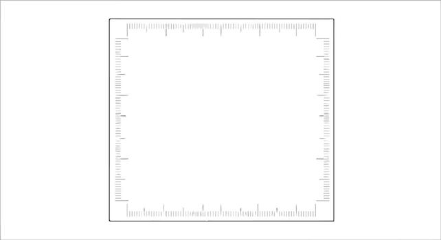 un blanco sábana de papel con un regla en eso vector