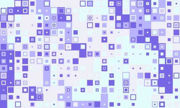 Abstract pastel purple square pattern. Perfect for website backgrounds, presentations, or techrelated designs. Evokes feelings of digital innovation and modern technology. vector