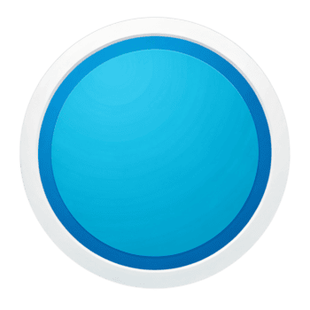 sereno blu circolare pulsante design un' pulire, moderno, e minimalista interfaccia elemento per sito web o App png