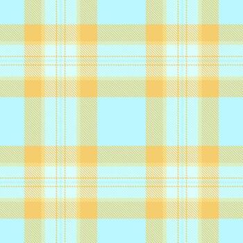 Regular fabric tartan background, model textile check plaid. Setting seamless pattern texture in light and amber colors. vector