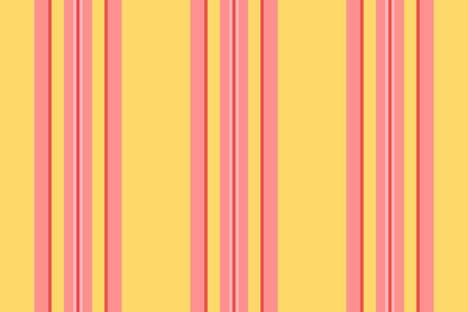 Ghoice seamless texture , row stripe lines textile. Noom background fabric pattern vertical in red and amber colors. vector
