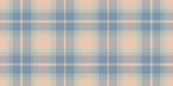 Customize plaid check textile, intricate pattern fabric tartan. Mixed background seamless texture in pastel and grey colors. vector