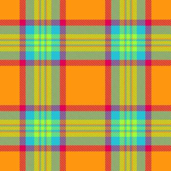 glamour modelo textil controlar, rectángulo antecedentes tela tartán. geométrico tartán sin costura textura en brillante y cian colores. vector