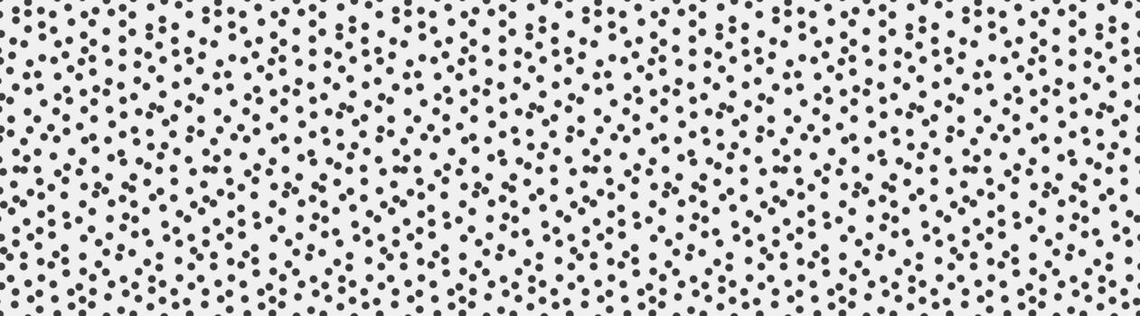 Abstract monochrome dotted pattern. A seamless texture of small, randomly dispersed black dots on a white background. vector