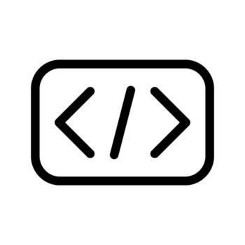 ilustración de codificación línea icono vector