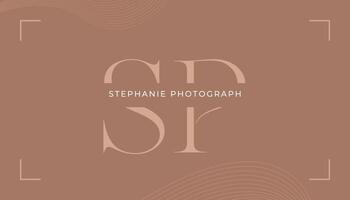 Clean Minimalist Brown Business Card template