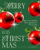 christmas social media post instagram template