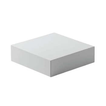 bianca cubo scatola moderno minimalista semplice pulito design geometrico forma oggetto isolato solido modulo su trasparente sfondo png