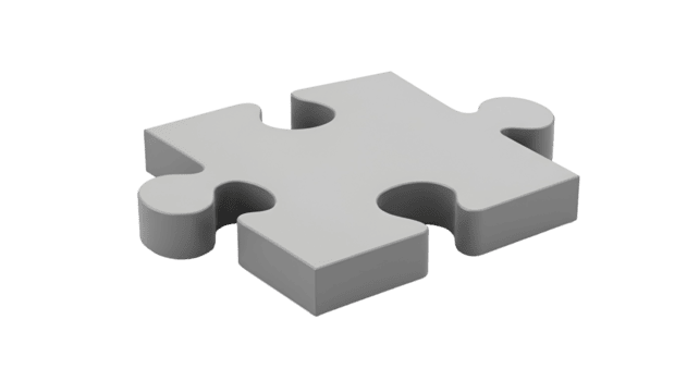 Puzzle piece jigsaw game connection solution teamwork strategy design unity success on transparent background png