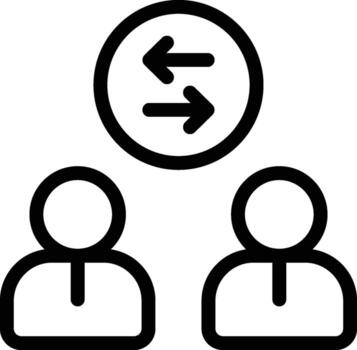 employees, workers icon. Simple thin line, outline of Project Management icons for UI and UX, website or mobile application on white background vector