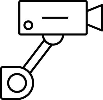 camera, security icon. Simple thin line, outline of Real Estate icons for UI and UX, website or mobile application on white background vector