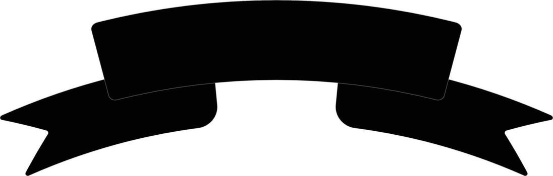 Hanging ribbon icon. Simple glyph, flat of Ribbon icons for UI and UX, website or mobile application on white background vector