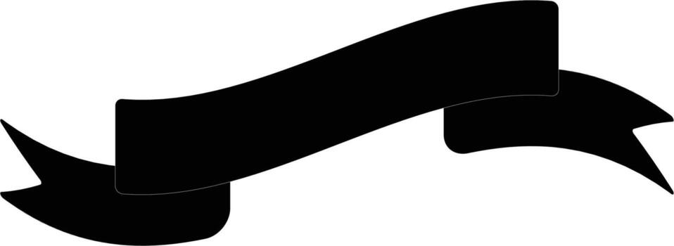 serpenteado cinta icono. sencillo glifo, plano de cinta íconos para ui y ux, sitio web o móvil solicitud en blanco antecedentes vector