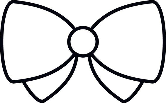 Bow butterfly icon. Simple thin line, outline of Saint Patricks Day icons for UI and UX, website or mobile application on white background vector