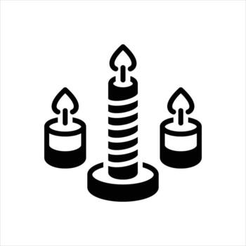 Solid icon igniting vector