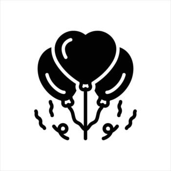 Solid decoration icon vector