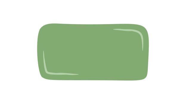 mano dibujado orgánico rectángulo marco en suave verde con blanco citar caja de texto y vacío mensaje antecedentes. moderno dibujado a mano estilo para un limpiar marco, ideal para creativo comunicación tarjeta o diseño vector