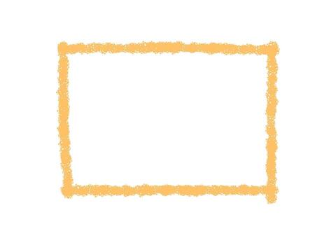 Chalk outline rectangle empty frame sketch with soft pastel contour border. Box accent for text on clean background, this graphic brings a light element for customizable display and creative vector