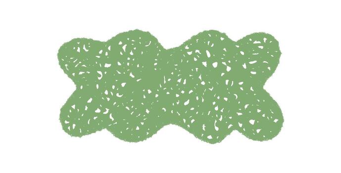 Groovy hand drawn wavy green border with retro y2k shading. Abstract crayon frame as chalk sketch shape adds sketched texture to background. Modern graphic style for playful layout. vector