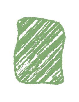 Sketchy crayon frame forms a fluid squiggle patch and border with soft diagonal shape. Rectangle background blends hand quote graphic in playful style, perfect for creative projects. vector