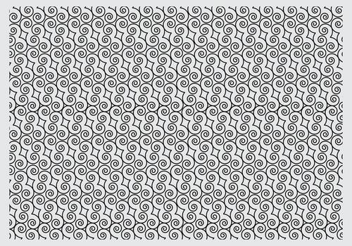 Abstract black and white swirling pattern with a textured appearance vector