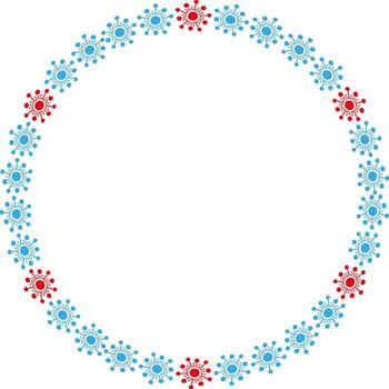 invierno marco. Navidad copo de nieve en blanco antecedentes frontera con vacío espacio para tu texto vector