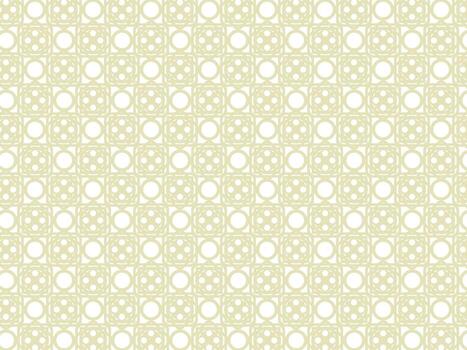 Seamless Geometric Pattern with Repeating Circle and Square Motifs in a Light, Elegant Hue vector