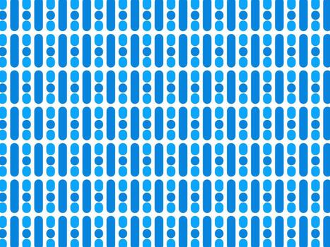 Blue vertical line and dot abstract seamless pattern design vector
