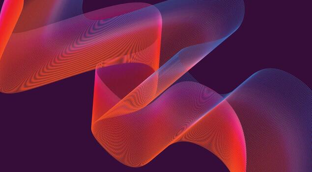 Blend Wavy Curved Background Colorful Gradient Design Abstract Illustration vector