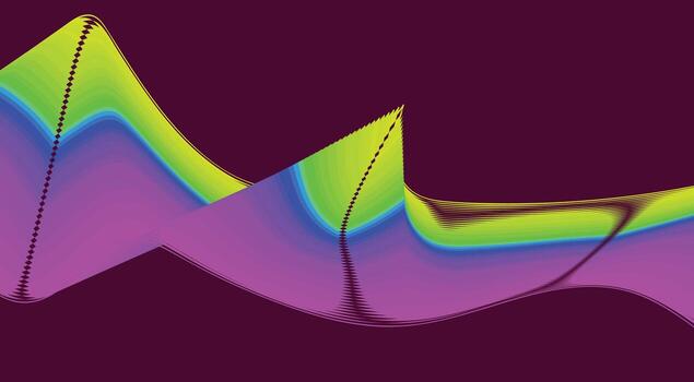 Blend Wavy Curved Design Background Gradient Colors Abstract Illustration vector