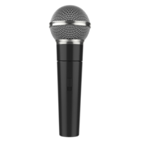 prata microfone isolado em transparente fundo png