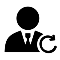do utilizador perfil símbolo isolado em transparente fundo png