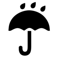 guarda-chuva símbolo isolado em transparente fundo png