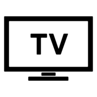 televisão monitor símbolo isolado em transparente fundo png