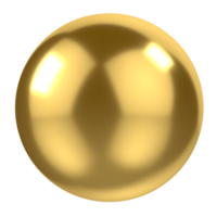 ouro bola isolado em transparente fundo png