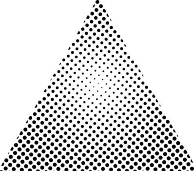 Halftone Triangle effect vector