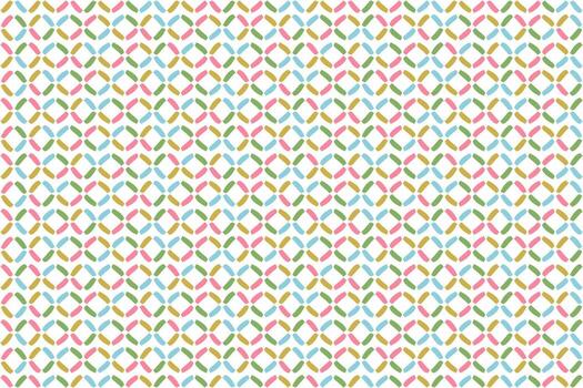 Geometric seamless pattern. Various rhombus and squares. Simple cartoon repeating shapes on white background. Decorative template. illustration for decoration, wallpaper, textiles vector