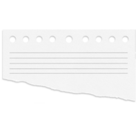 un pedazo de rasgado papel con línea png