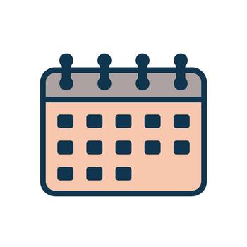 Graphic calendar digital and print projects vector