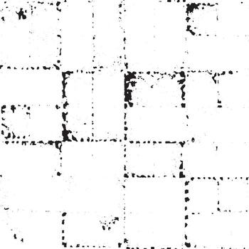 Abstract grunge style black and white background featuring distressed square grid and rough textured surface, perfect for posters, prints, digital art, and modern graphic design vector