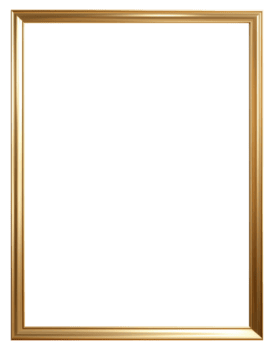 rectangular oro imagen marco con mínimo diseño aislado en transparente antecedentes png