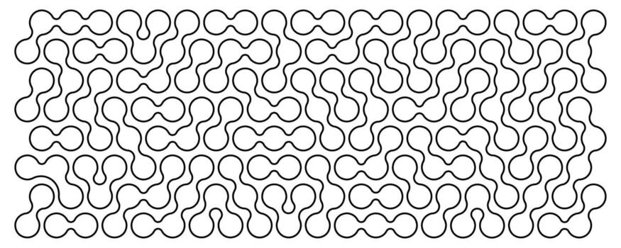 Meta ball pattern. Liquid drops or morph shapes background. Organic blobs, neurons or molecules isolated on white background. Modern abstract wallpaper. outline illustration vector