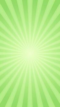 Simple Vibrant Green With Radial Burst Flare Pattern Vertical Background Design vector