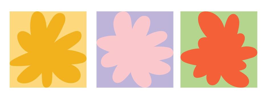 Design template flower with color palette vector