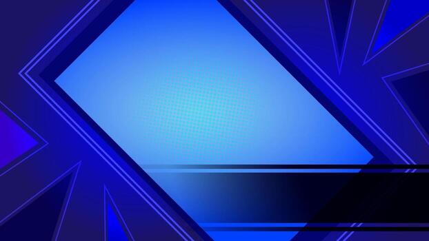 Blue abstract background with geometric shapes vector