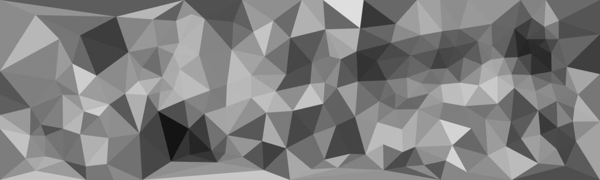Geometric abstract pattern in grayscale tones with polygonal shapes creating a modern textured design. vector