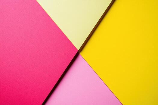 Colorful arrangement of bright papers in geometric layout on a surface photo