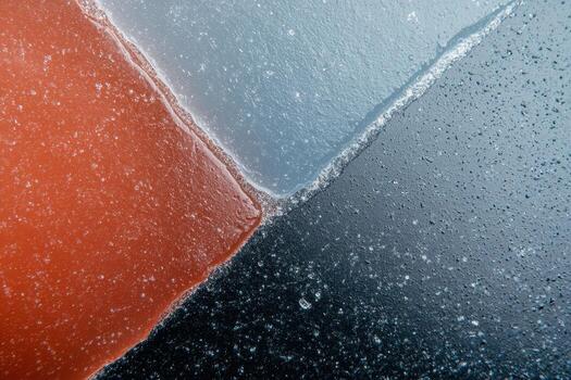 de cerca de vistoso estampado hielo reflejando ligero en un resumen composición foto